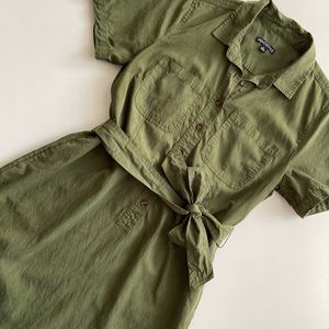 J. Crew Green shirt dress